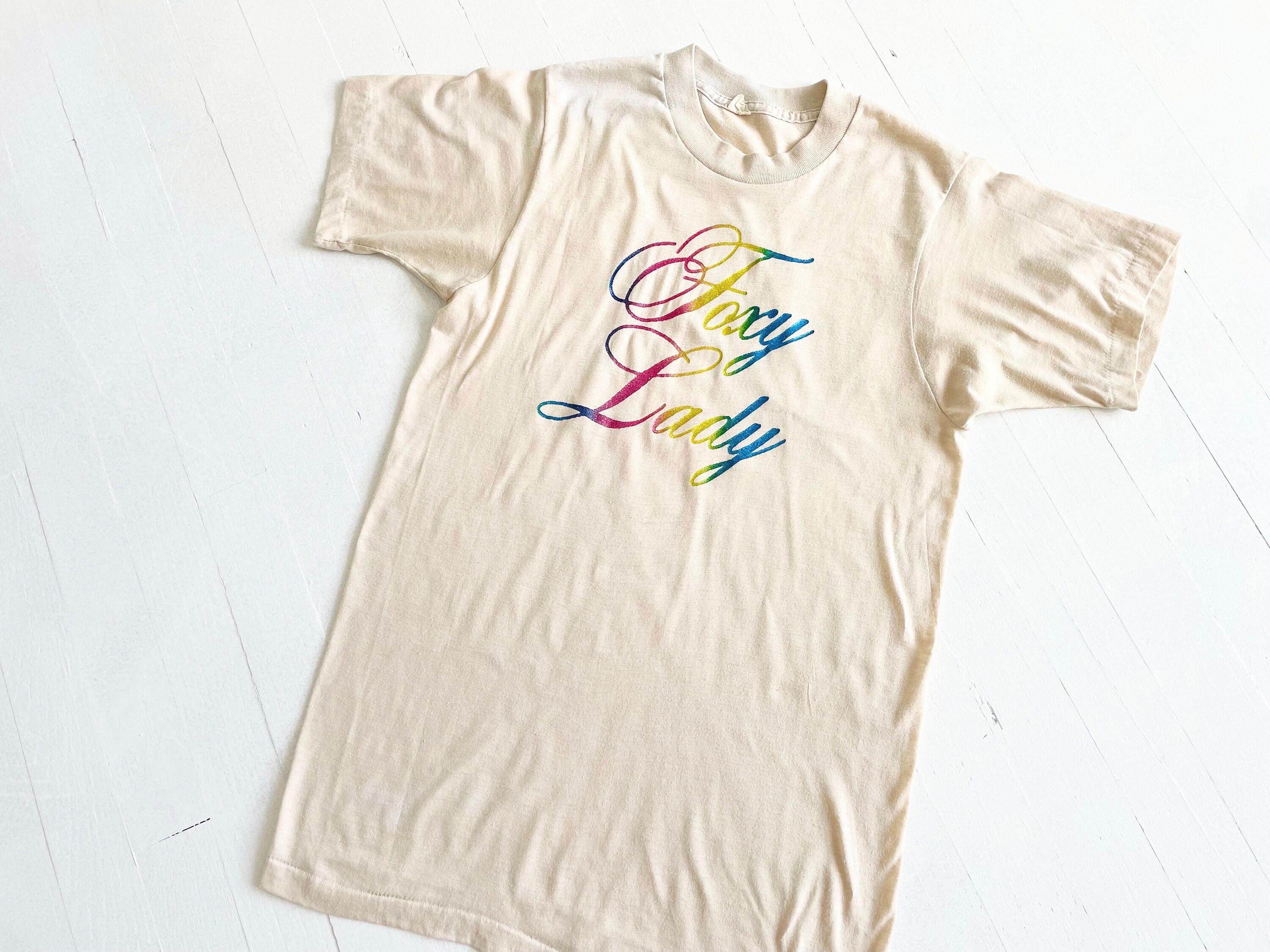 1970s Sparkly “foxy Lady” Tee - Etsy