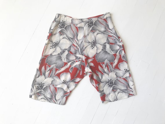 1980s Norma Kamali Printed Shorts