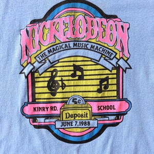 1980s Blue Nickelodeon T-Shirt image 2