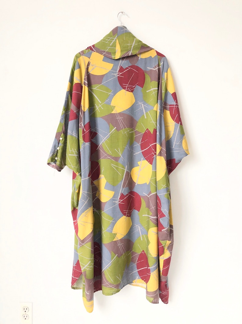 Vintage Abstract Print Dress