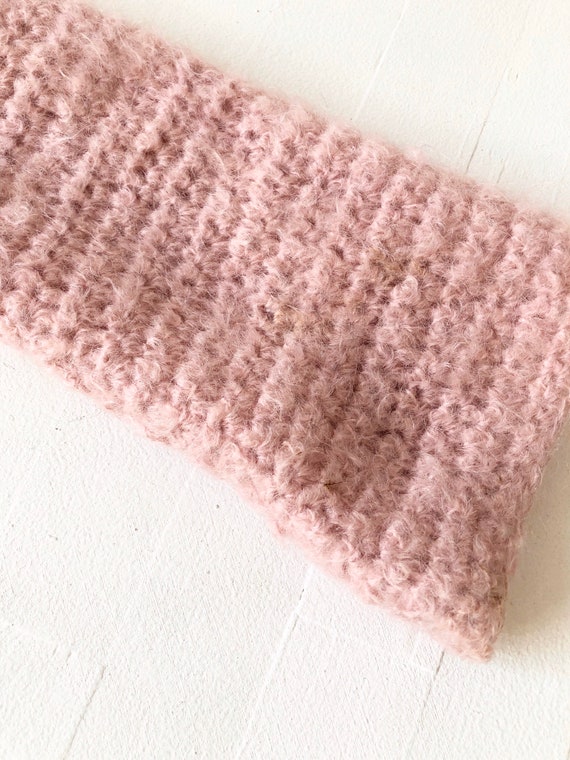 Vintage Dusty Pink Popcorn Knit Sweater - image 5