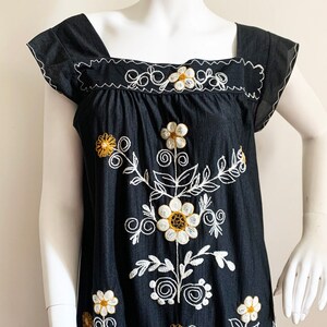 Vintage Embroidered Floral Dress image 2
