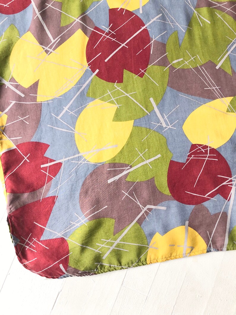 Vintage Abstract Print Dress