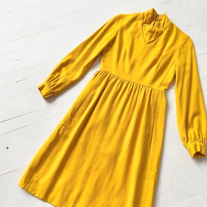 1960s Marigold Long Sleeve Dress image 6