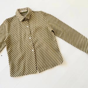 1960s Rudi Gernreich Diagonal Striped Wool Shirt image 1