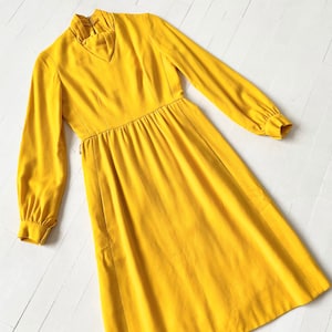 1960s Marigold Long Sleeve Dress image 1