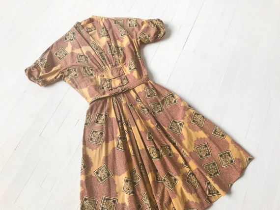 1950s Printed Dress