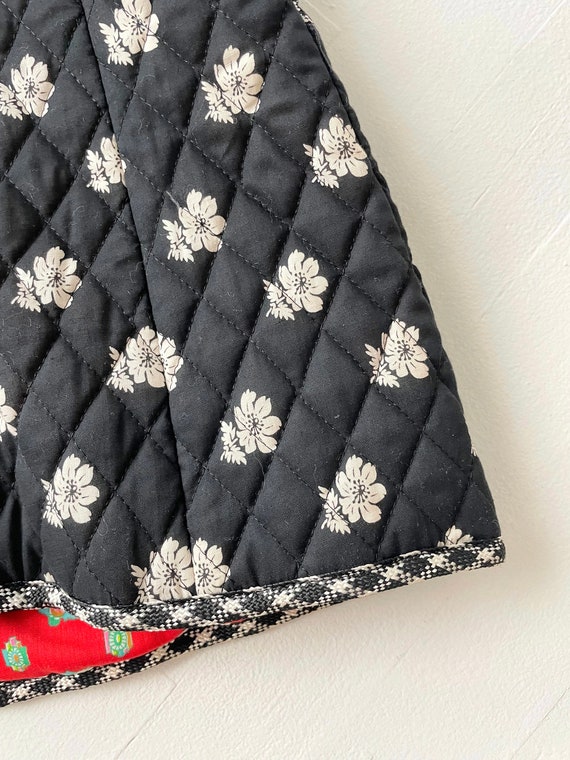 Aveline - Vintage Floral Art Print Quilted Jacket main image 0