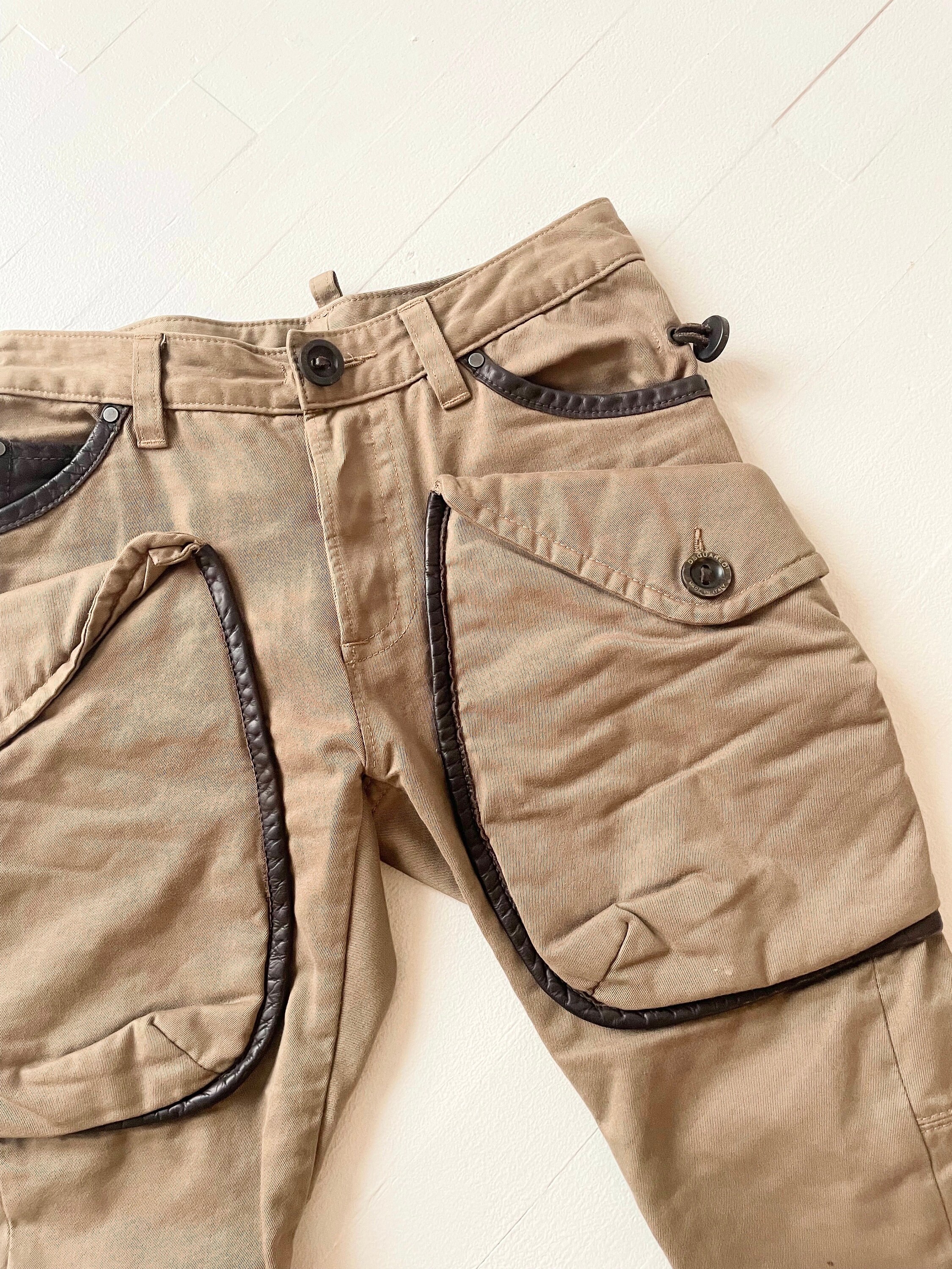 パンツ archive docking leather cargo pants パンツ archive docking leather cargo pants VINTAGE DESIGNER