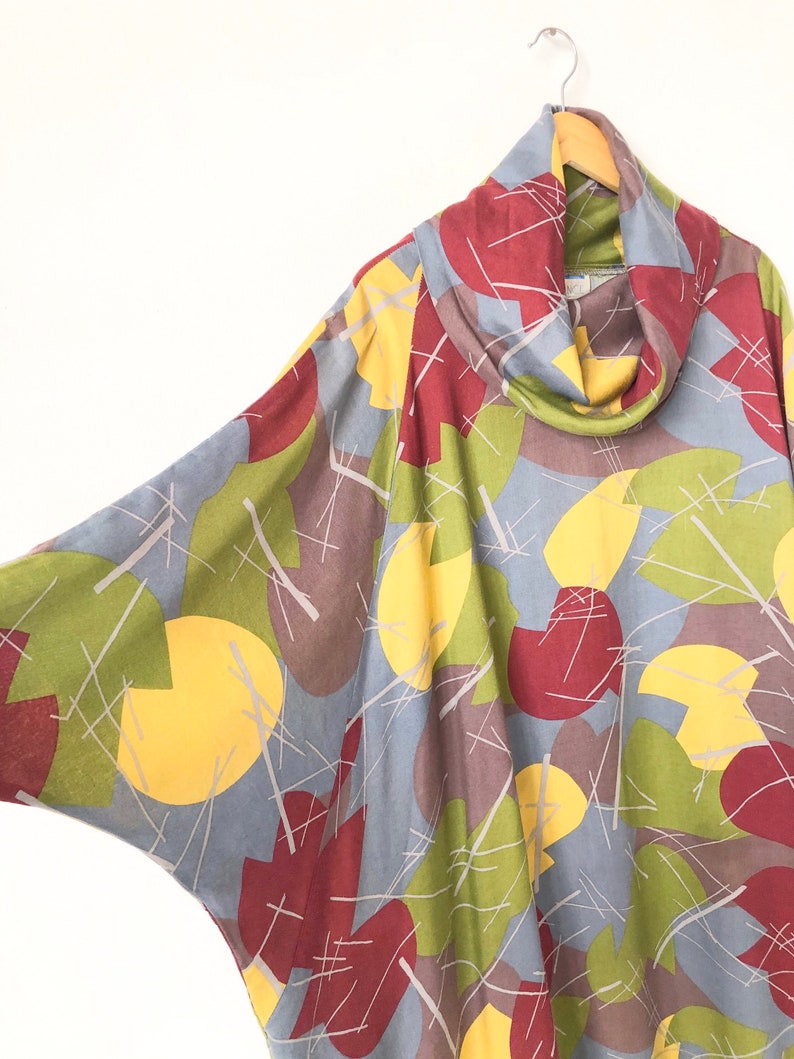 Vintage Abstract Print Dress