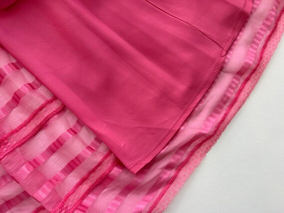 1980s Pink Chiffon Nipon Dress - image 4