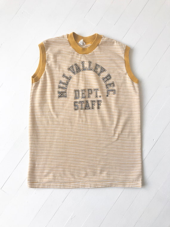 1970s Yellow Striped Mill Valley Tee - image 3