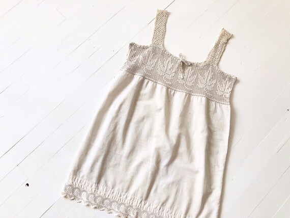 Antique Victorian Crochet Cotton Camisole
