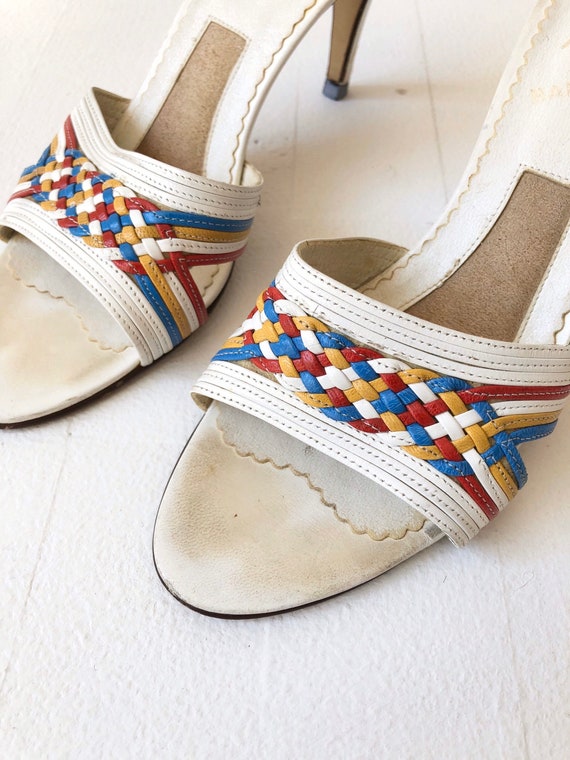 1960s Woven Mules - image 2