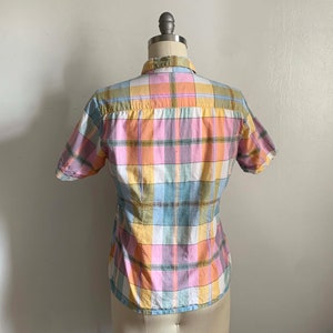 Vintage Indian Cotton Plaid Shirt image 4