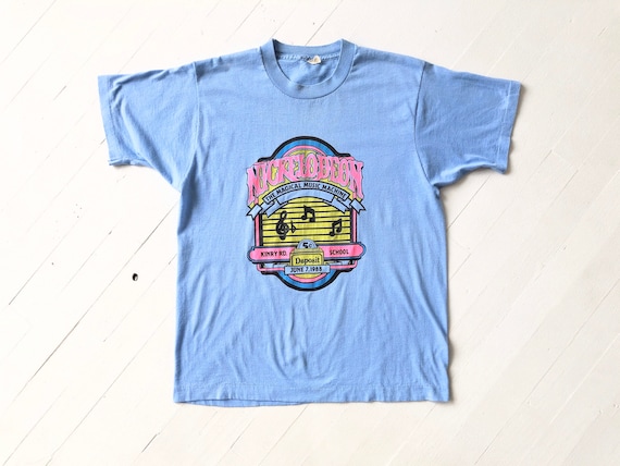 1980s Blue Nickelodeon T-Shirt - image 1
