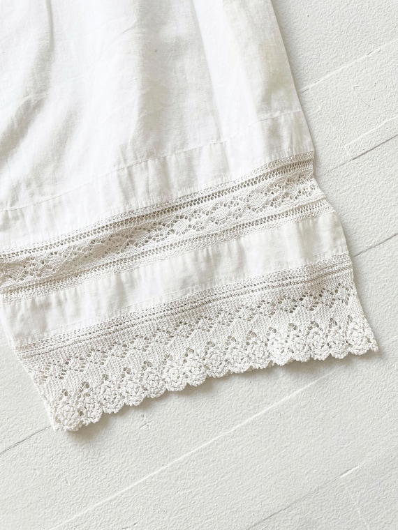 Antique Victorian White Cotton Bloomer Shorts - Gem