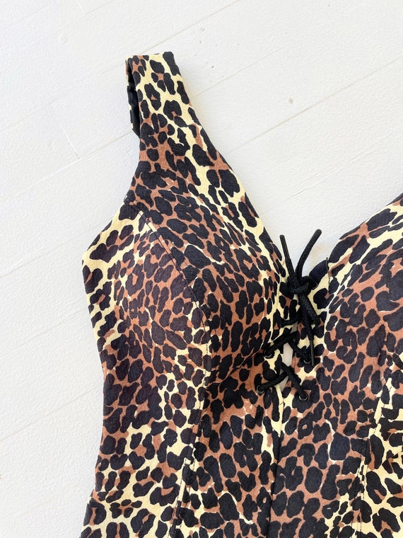 1960s Cole of California Leopard Print Swimsuit - image 3
