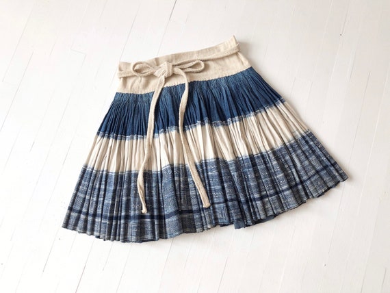 Vintage Indigo Wrap Skirt - image 1