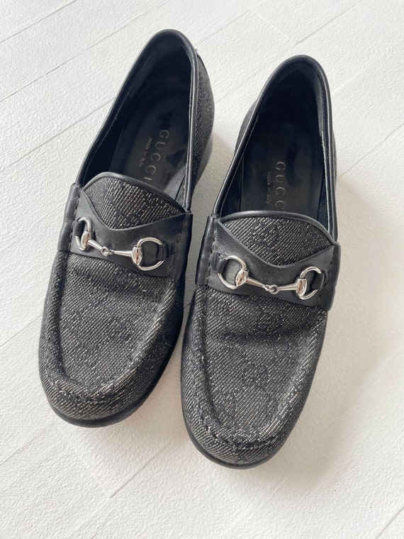 1990s Gucci Monogrammed Loafers - image 2