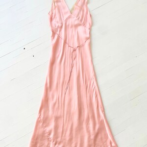 Vintage Pink Rayon Lace Bias Cut Slip Dress image 6