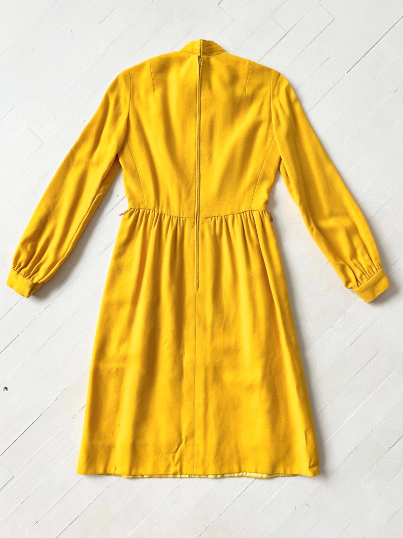 1960s Marigold Long Sleeve Dress image 4