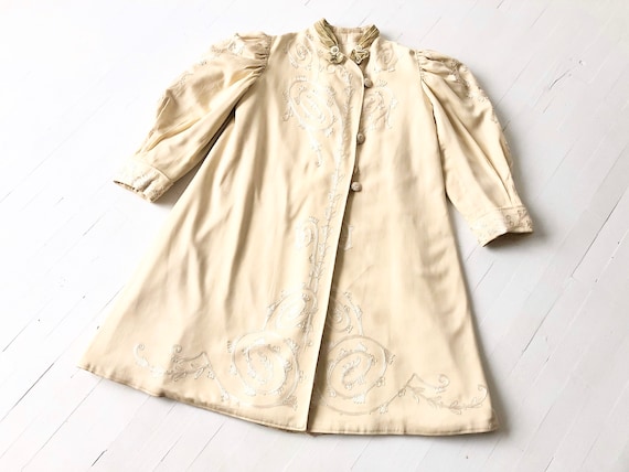 Antique Edwardian Embroidered Soutache Coat
