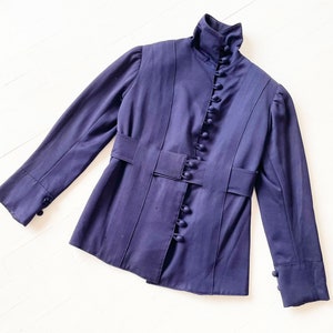 Antique Victorian Royal Purple Button Down Jacket