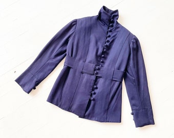 Antique Victorian Royal Purple Button Down Jacket