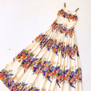 1930s Floral Rayon Dress image 7