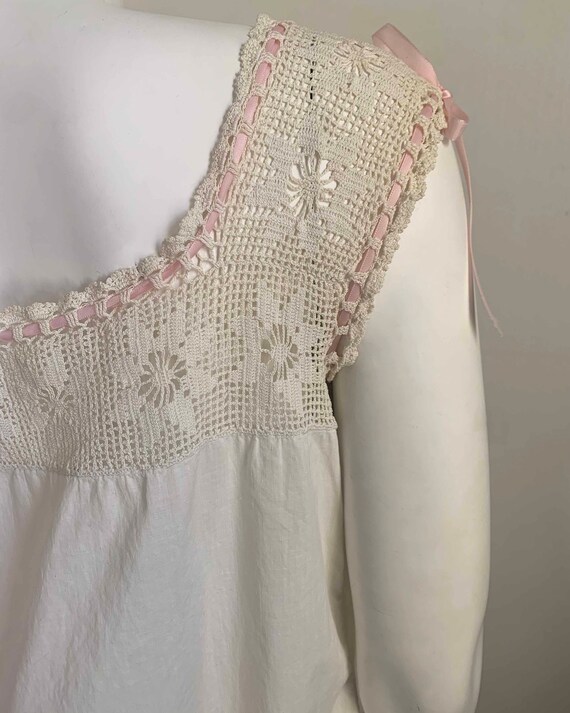 Antique 1910s Crochet Romper - image 5