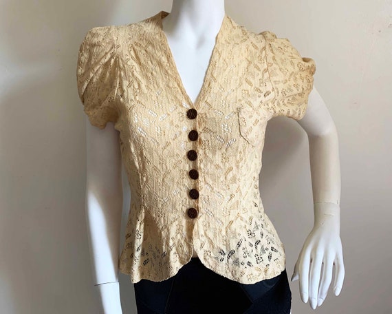 1930s Lace Blouse