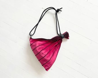 Hot Pink Pleats Please by Issey Miyake Bag