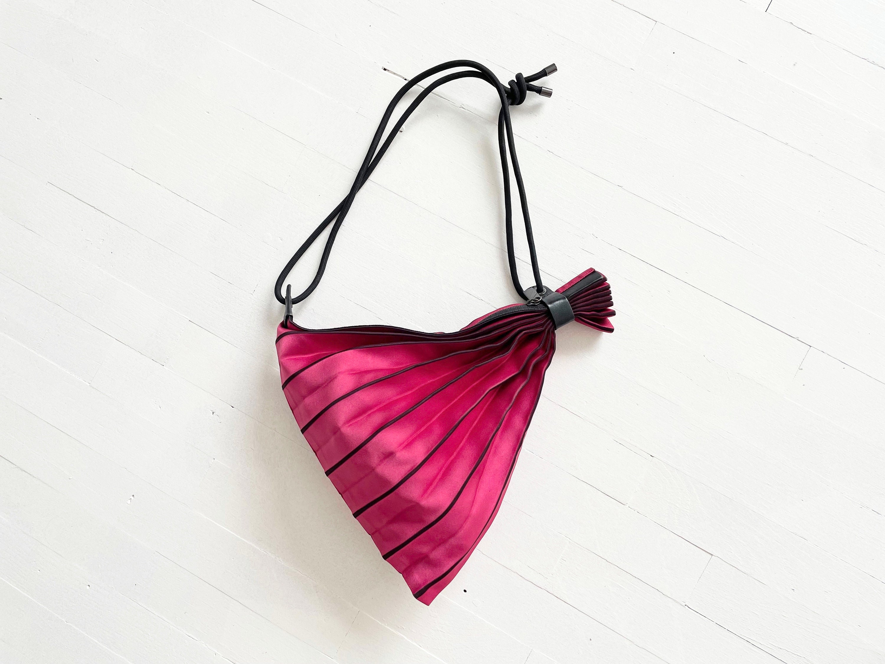 Hot Pink Pleats Please by Issey Miyake Bag