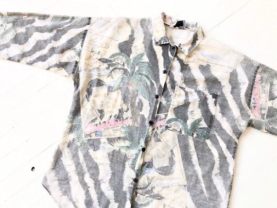 1980s Zebra Casablanca Shirt
