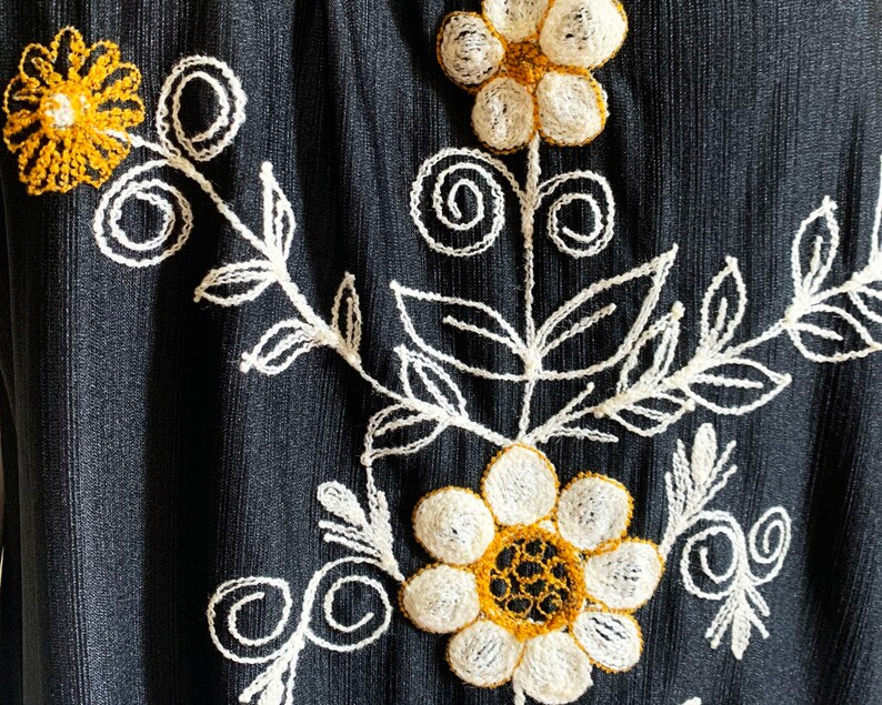 Vintage Embroidered Floral Dress image 4