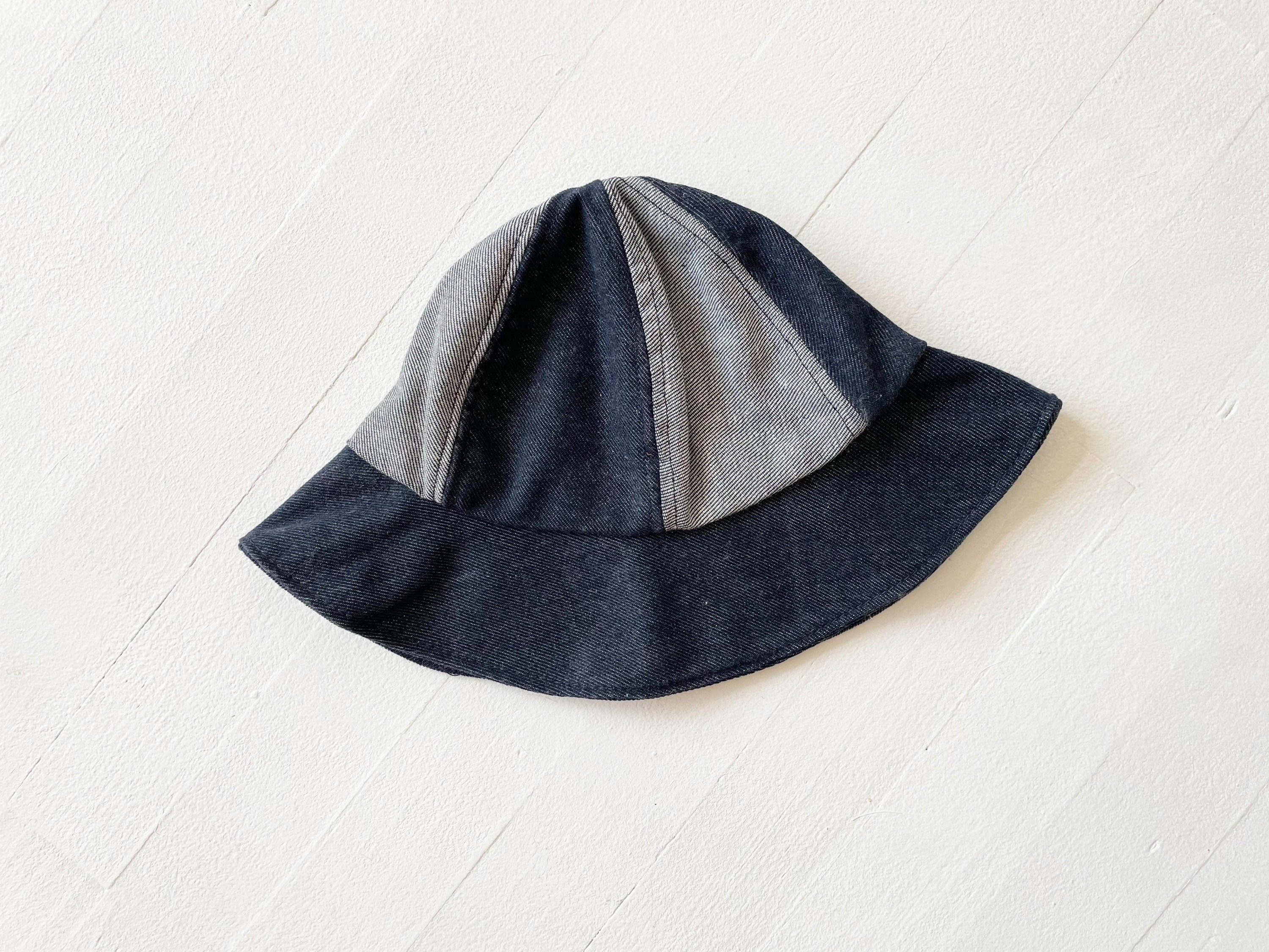 Ri.reclaimed Streetwear Two Toned Denim‎ Bucket Hat Unisex Two Tone Denim Bucket Hats | SeliniNY Wholesale main image 4