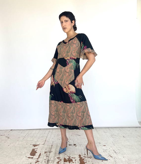 midi 90s dress Cowl Back Long Sleeve Mini Dress main image 1