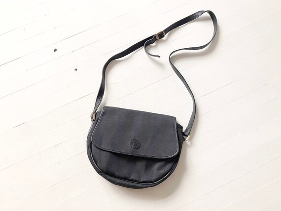 Vintage Fendi Black Crossbody Bag
