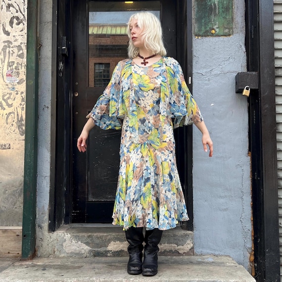 sachin and babi light blue dress Two-Piece High-Low Chiffon Jacket Dress main image 1