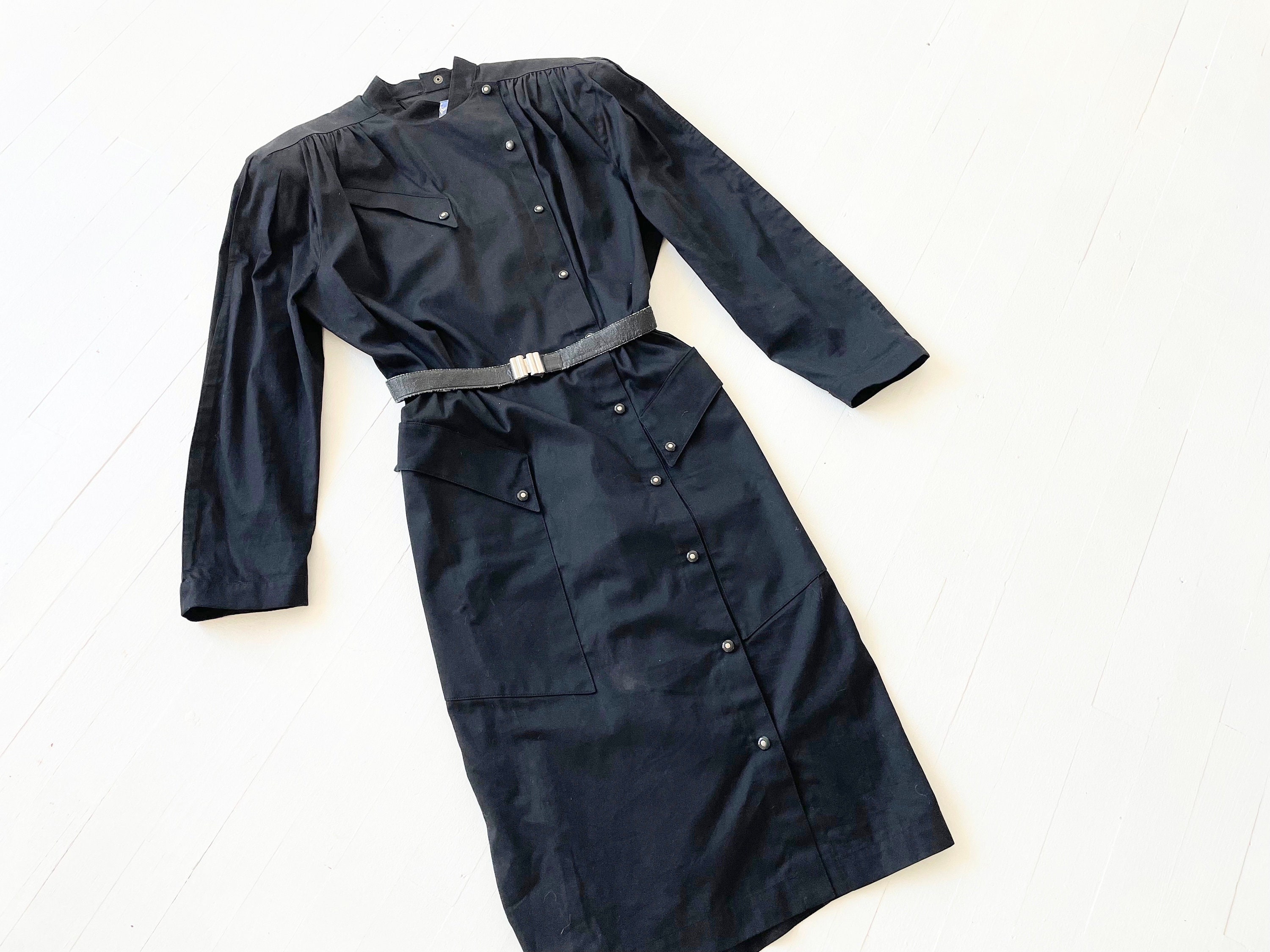 mugler 80s 40s inspired peplum suit jacket skirt black blue