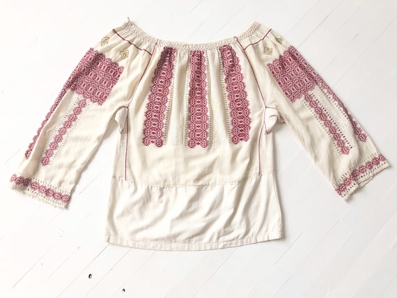 1940s Romanian Embroidered Blouse
