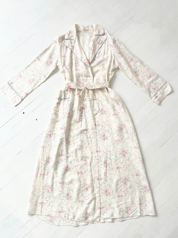 1940s Floral Print Robe - image 3