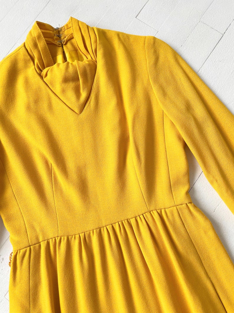 1960s Marigold Long Sleeve Dress image 2