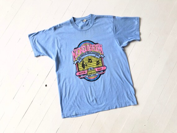 1980s Blue Nickelodeon T-Shirt - image 3