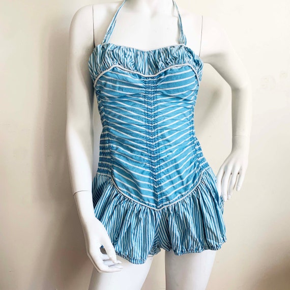 1940s Catalina Striped Swimsuit
