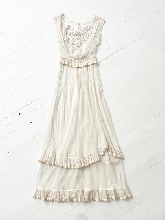 Edwardian Embroidered Black Net Coat