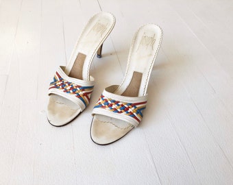 1960s Woven Mules