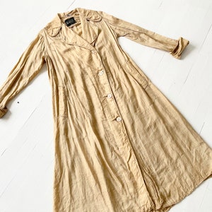 Edwardian Gold Silk Car Coat image 7