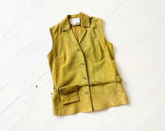 1999 Prada Green Suede Vest